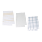 Elegant Cotton Tea Towels – Assorted Designs In Blue, White, And Yellow-2